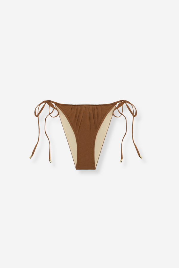 Peony Rouched String Pant - Maple