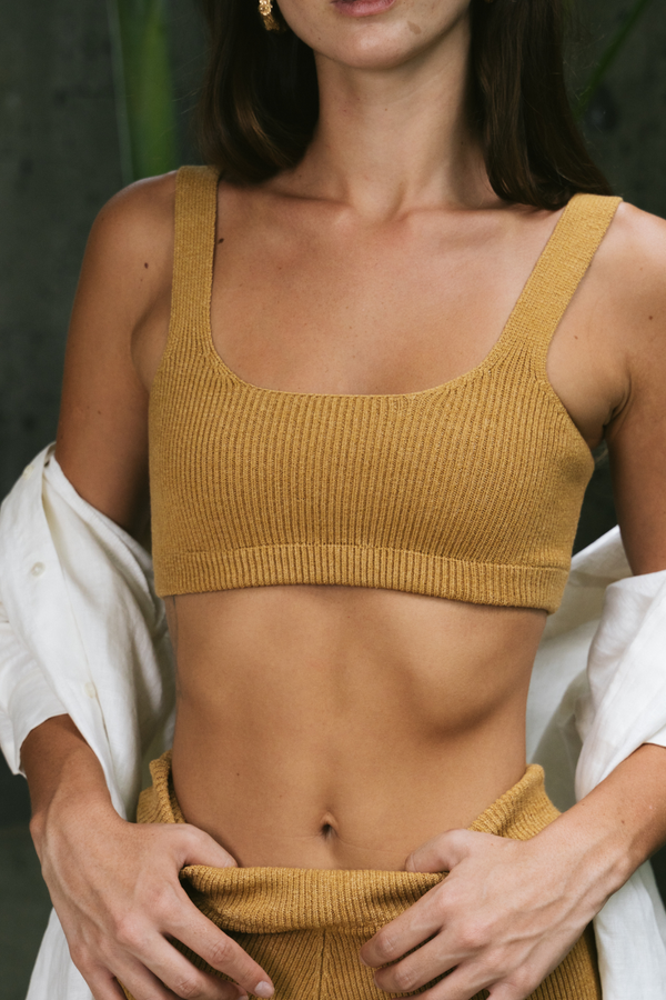 ÉSS Knitted Crop - Toffee