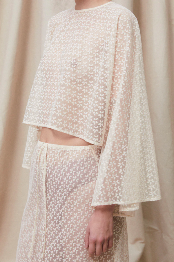 Blanca Holland Skirt - Cream