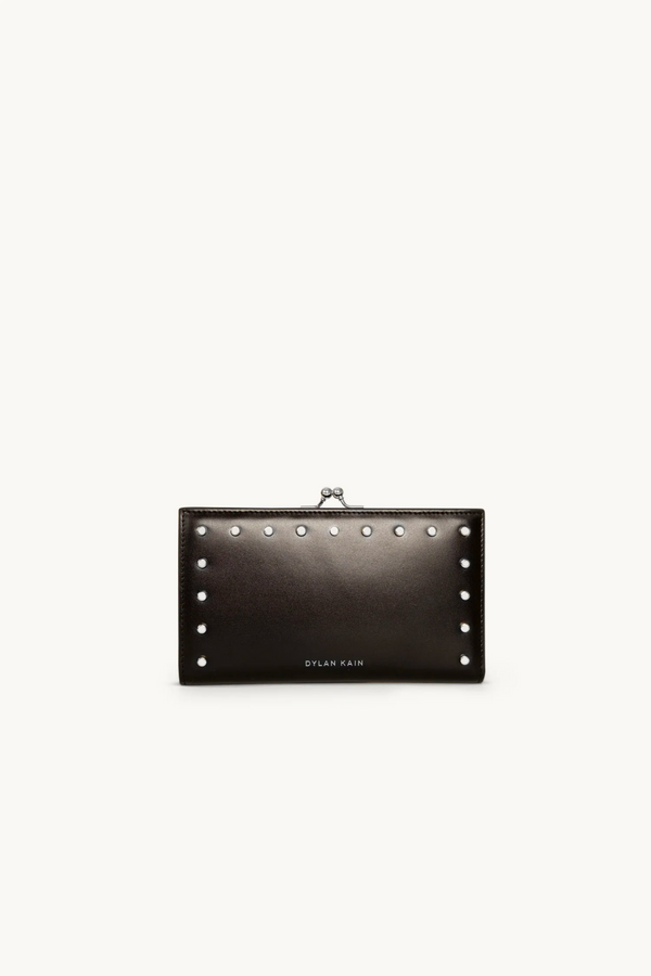 Dylan Kain The Large Forever Love Studded Wallet - Silver