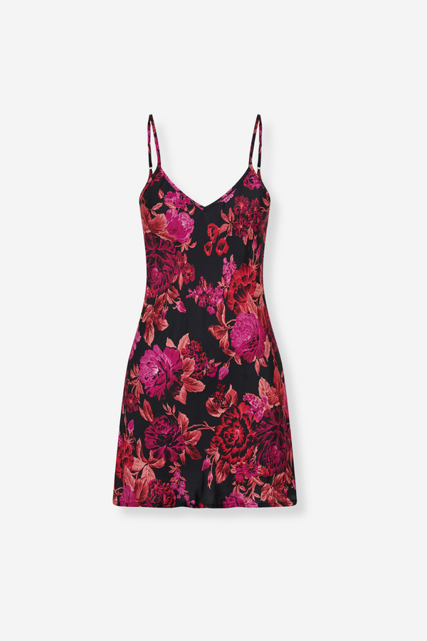 ÉSS Olive Silk Mini Dress - Rosa