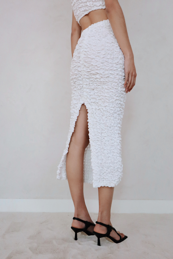 ÉSS Mia Elastic Tube Skirt - White