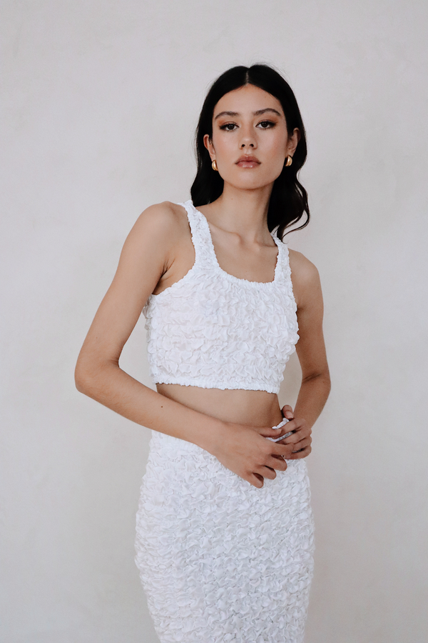 ÉSS The Mia Elastic Crop - White