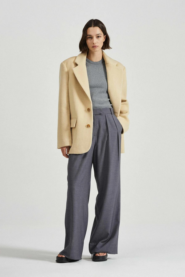 Friends With Frank Bernadette Blazer - Biscuit