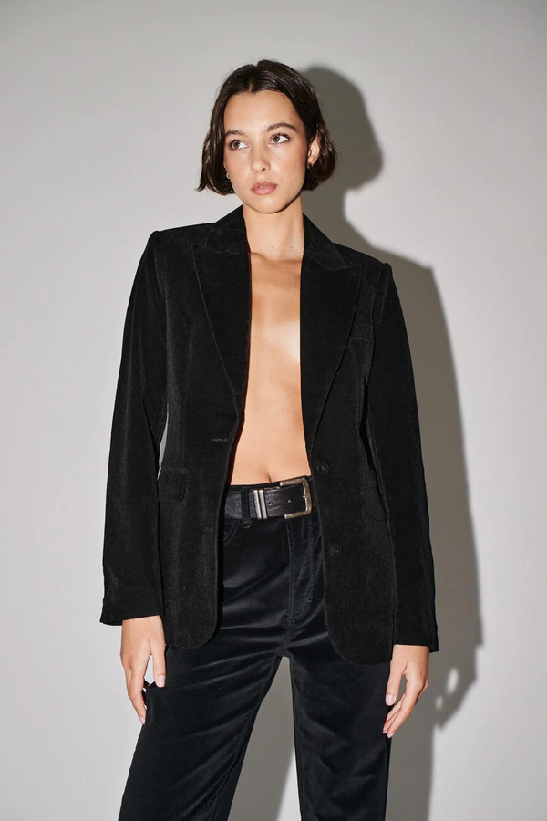 Neuw Denim Atelier Velvet Blazer - Black