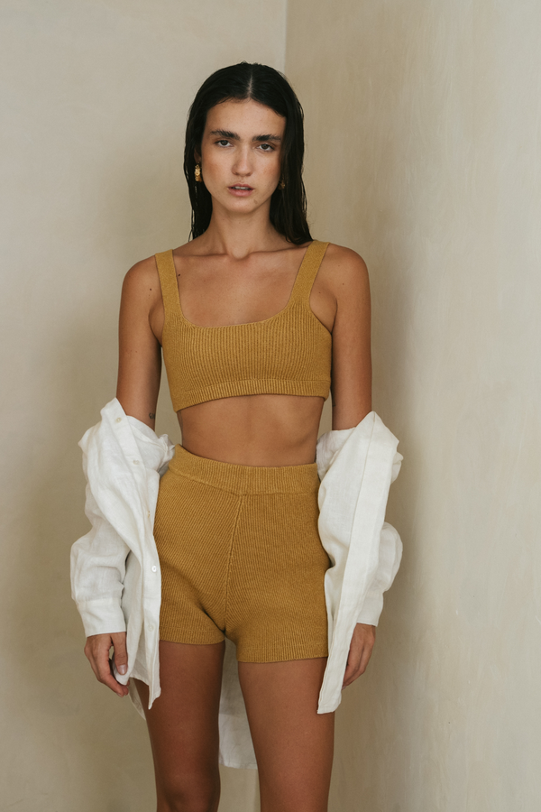 ÉSS Knitted Crop - Toffee