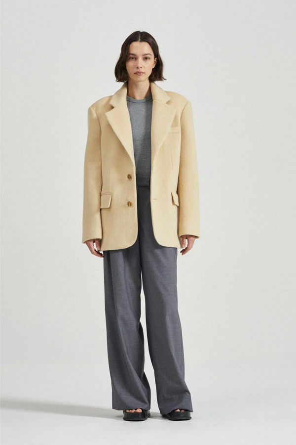 Friends With Frank Bernadette Blazer - Biscuit