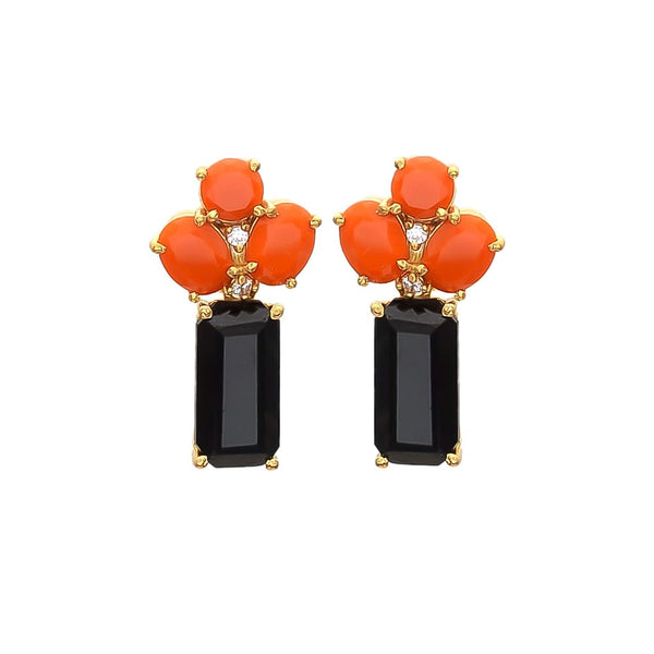 ÉSS The Lara Earring - Black & Orange