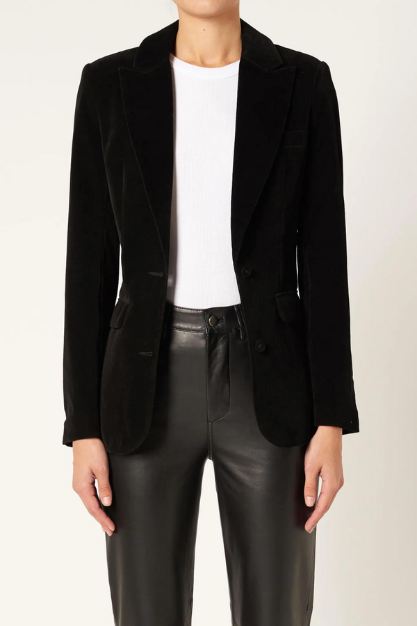 Neuw Denim Atelier Velvet Blazer - Black