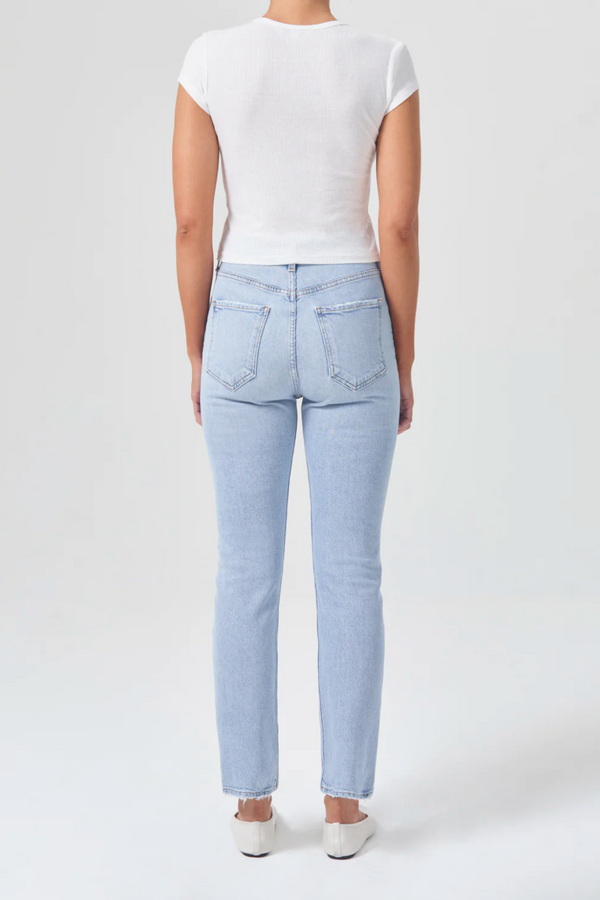 Agolde Riley Long High Rise Straight Jean - Issue