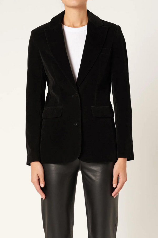 Neuw Denim Atelier Velvet Blazer - Black