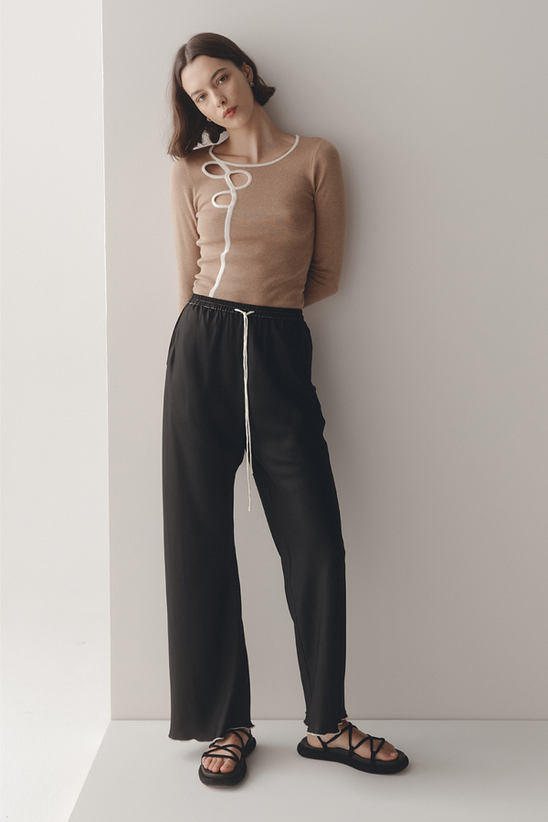 Marle Misa Top - Camel / Ivory
