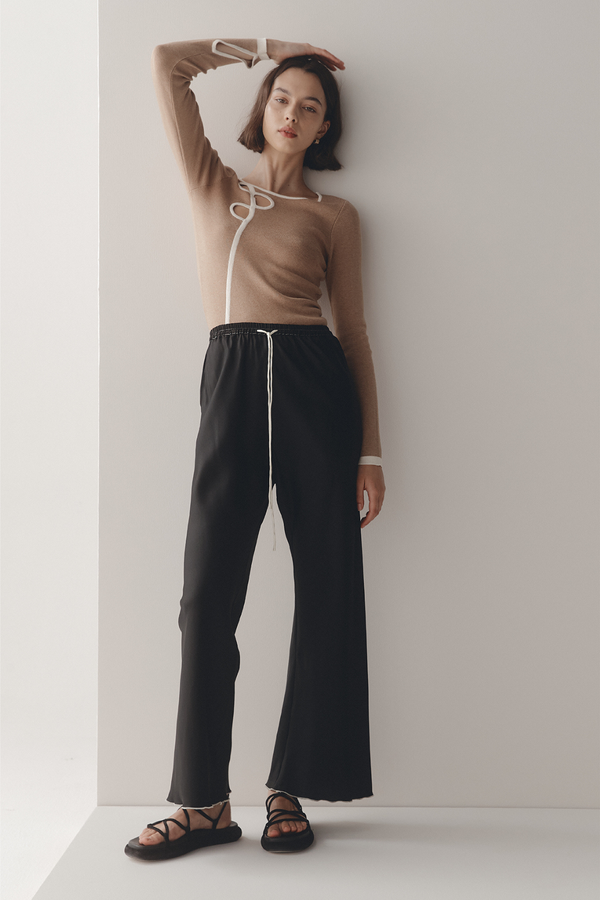 Marle Misa Top - Camel / Ivory