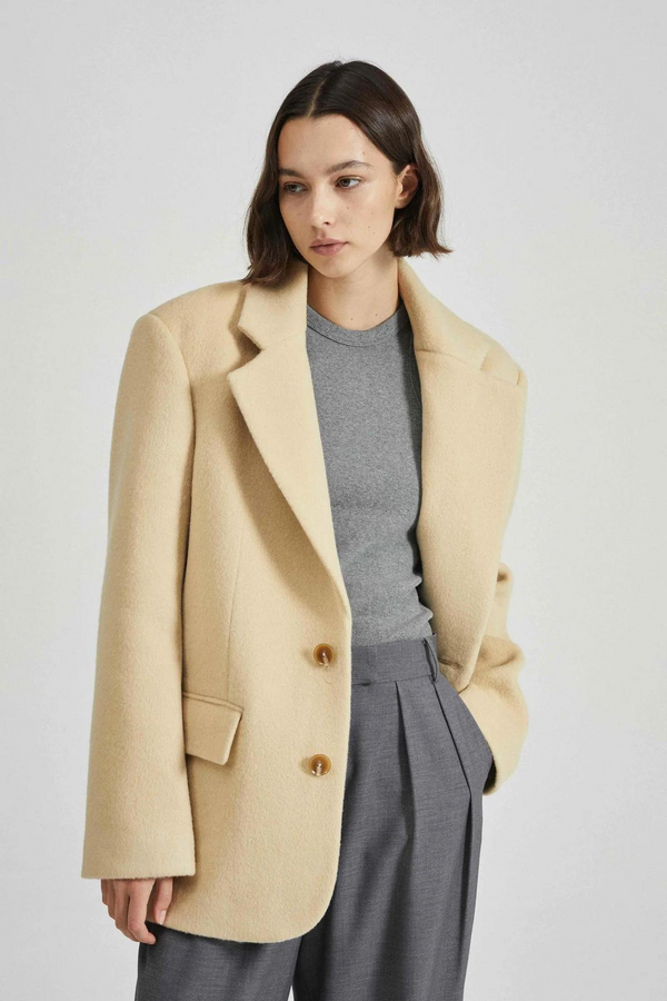 Friends With Frank Bernadette Blazer - Biscuit