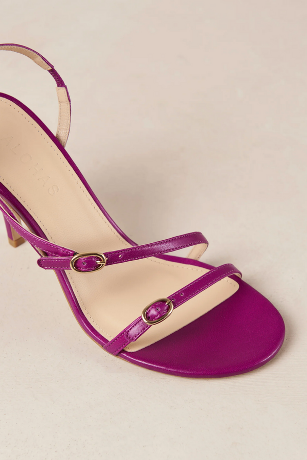 Alohas Alyssa Leather Heel - Purple