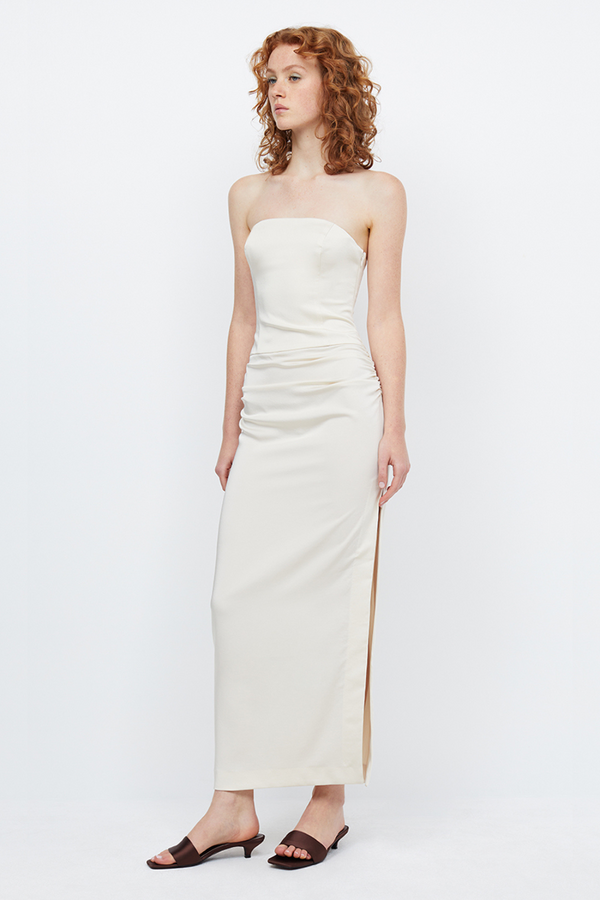 Bec & Bridge Jones Strapless Maxi Dress - Vanilla Bean