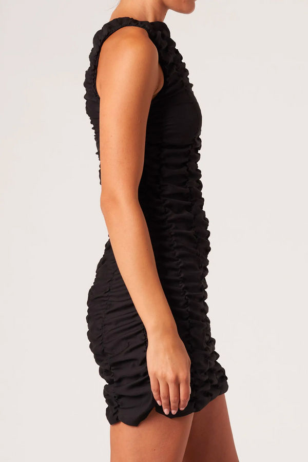 Neuw Denim Rouche Dress - Black