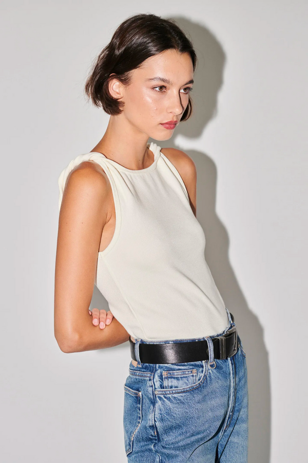 Neuw Denim Jonesy Twist Top - Coconut