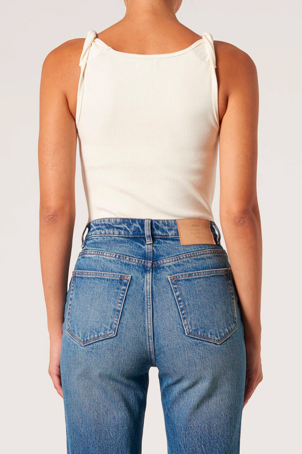 Neuw Denim Jonesy Twist Top - Coconut