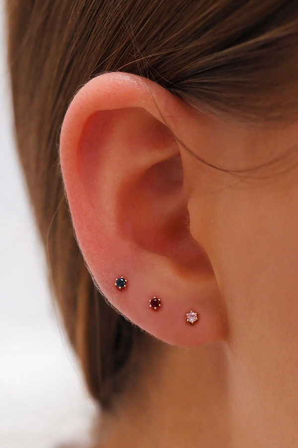 By Charlotte Devotion Single Stud - 14K Gold