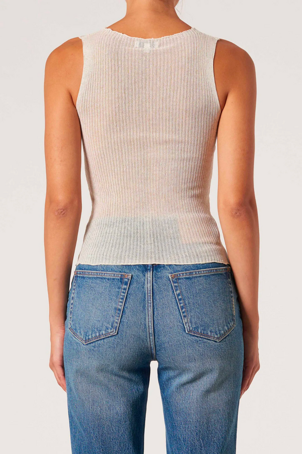 Neuw Denim Zadie Knit tank - Coconut