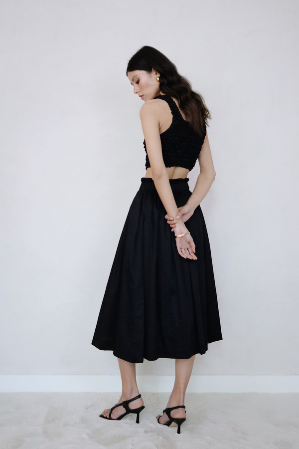 ÉSS Pip Midi Skirt - Black