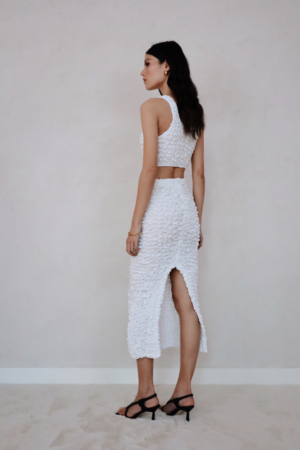 ÉSS Mia Elastic Tube Skirt - White