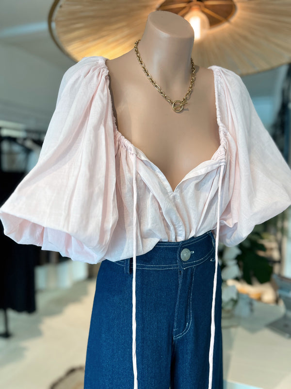 ÉSS Lulu Puff Blouse - Pink