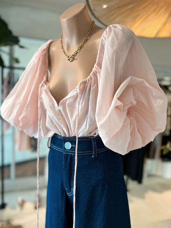 ÉSS Lulu Puff Blouse - Pink