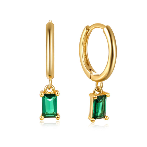 ÉSS Poppy Huggie Earring - Emerald