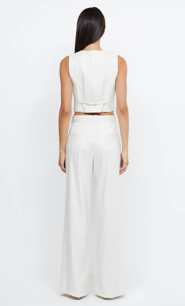 Bec & Bridge Lou Pinstripe Vest - Ivory