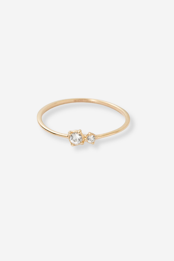 Kirstin Ash Paloma Topaz Ring - 9K Gold