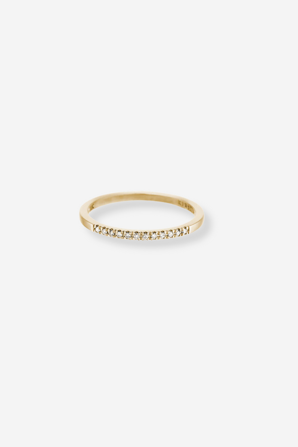 Kirstin Ash Half Diamond Eternity Ring - 14K Gold