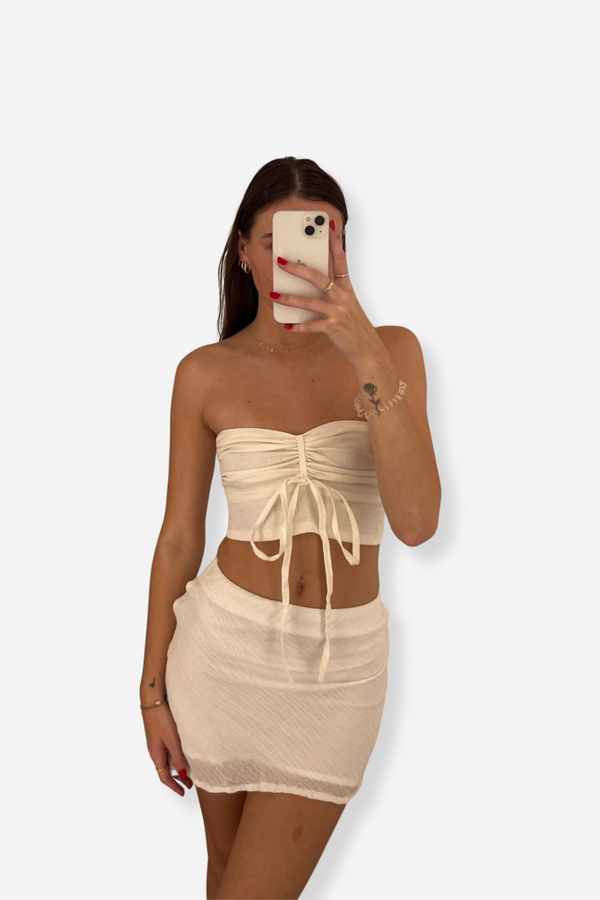 ÉSS Meghan Crop Top - Cream