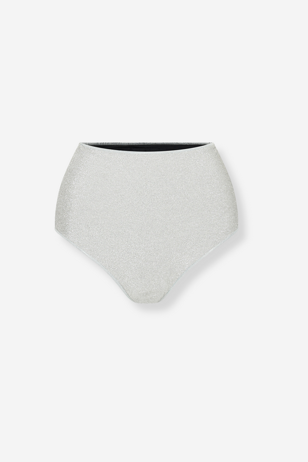 ÉSS Maillot Sparkle High Waisted Bikini Bottom - Silver