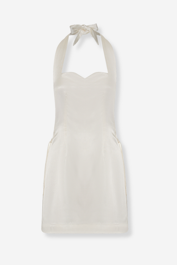 ÉSS Noah Halter Cut Out Mini Dress - Cream