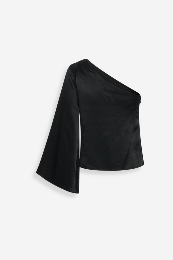ÉSS Madelyn One Shoulder Top - Black