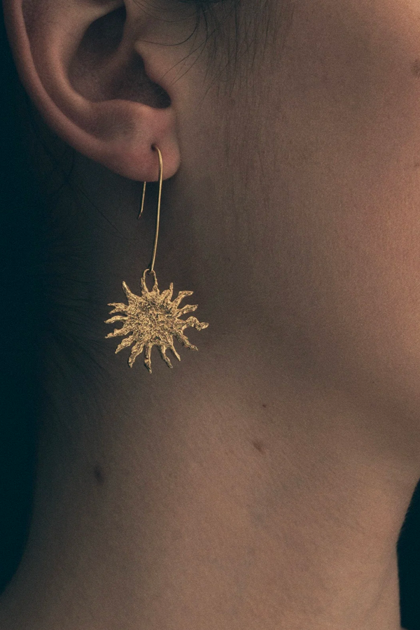 Temple of the Sun Soleil Earrings - Gold