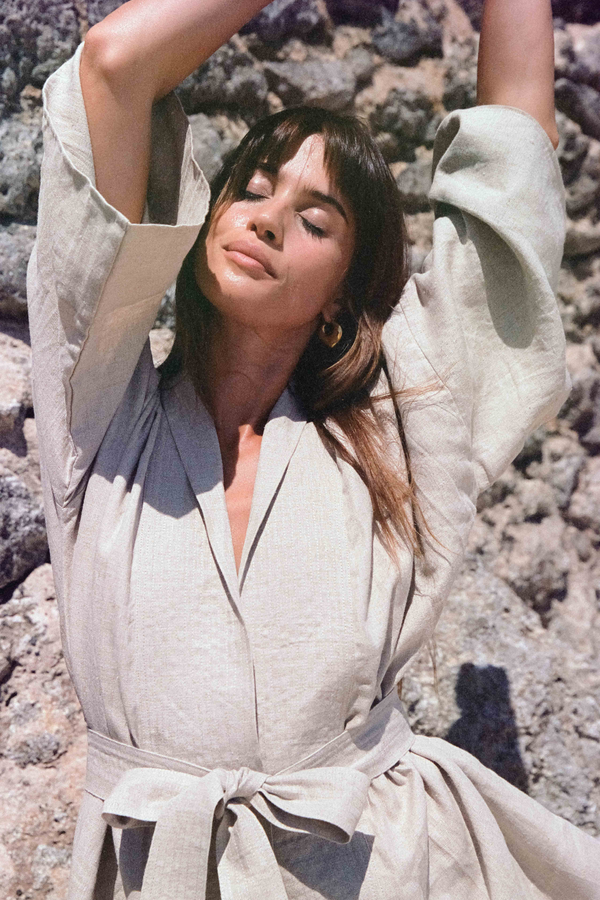 ÉSS Linen Kimono - Natural