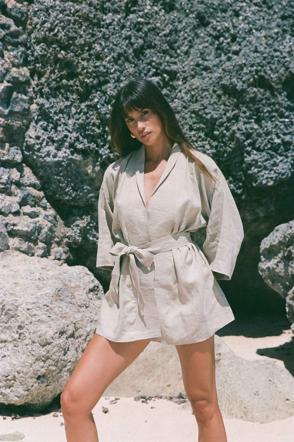 ÉSS Linen Kimono - Natural