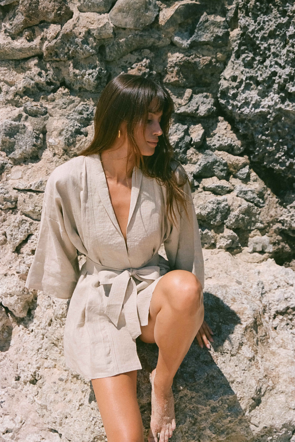 ÉSS Linen Kimono - Natural