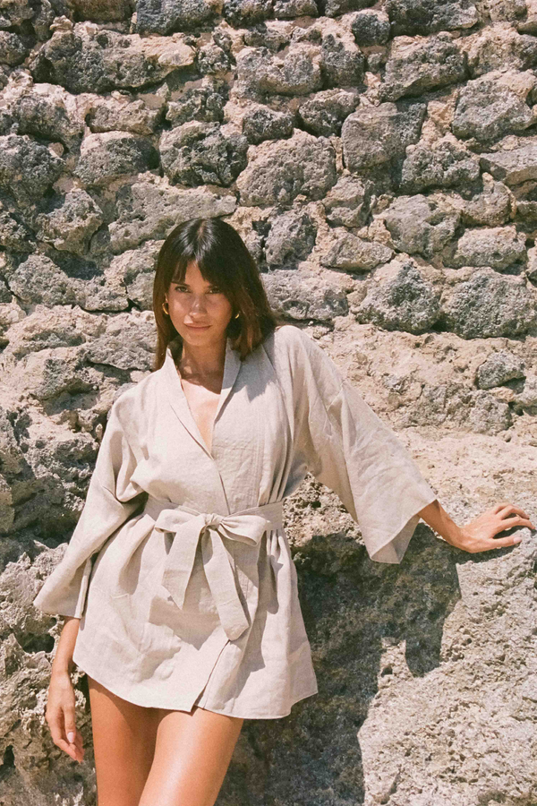 ÉSS Linen Kimono - Natural
