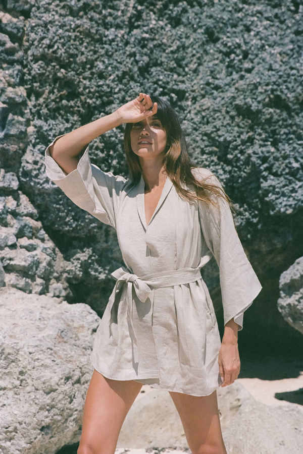 ÉSS Linen Kimono - Natural