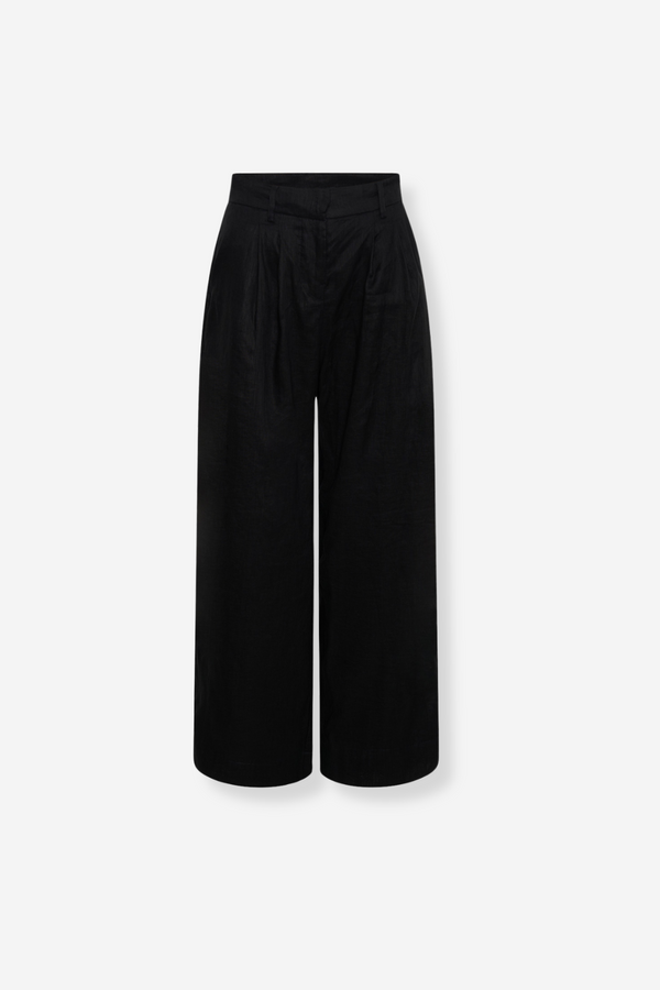 ÉSS Veda Tailored Linen Pant - Black