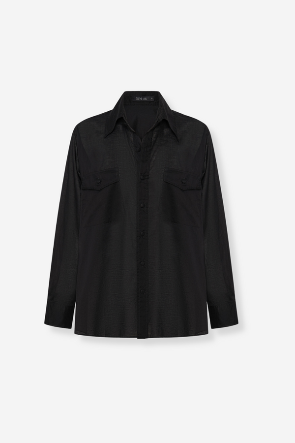 ÉSS Jessica Linen Shirt - Black