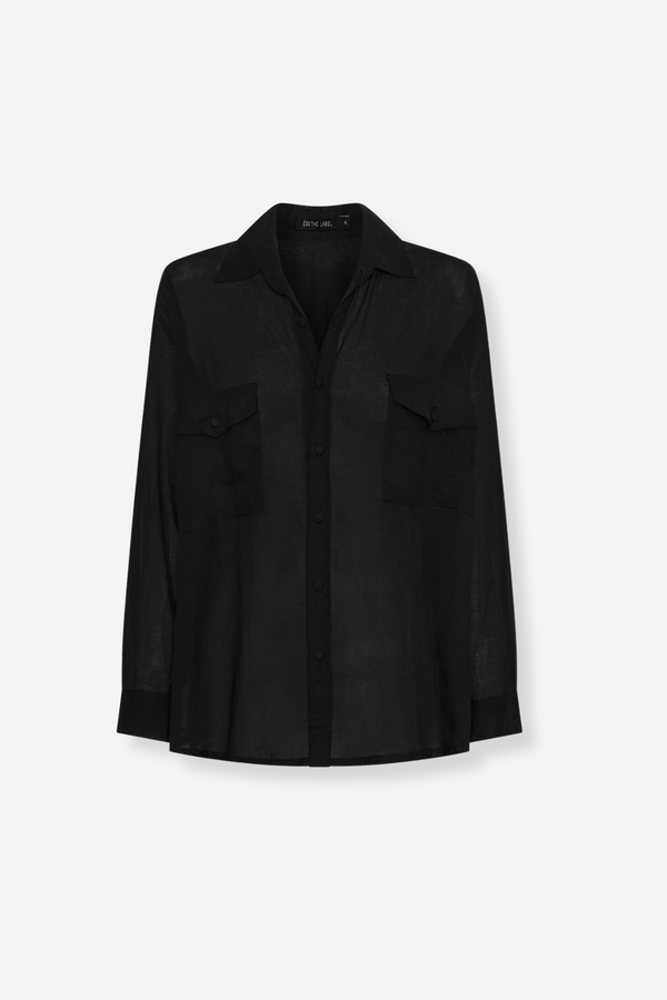 ÉSS Jessica Cotton Shirt - Black