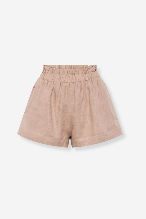 ÉSS Lolita High Waisted Linen Short - Seashell