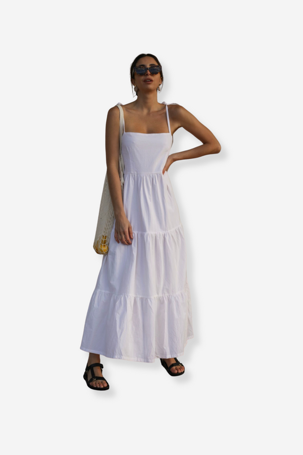 ÉSS Ava Cotton Maxi Dress - Cream