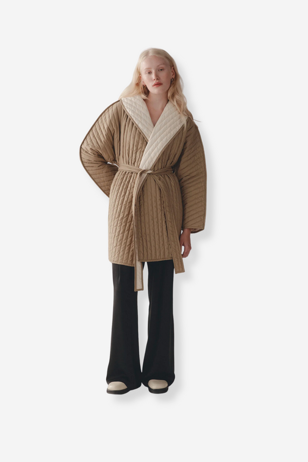 Marle Avery Jacket - Camel/Ivory