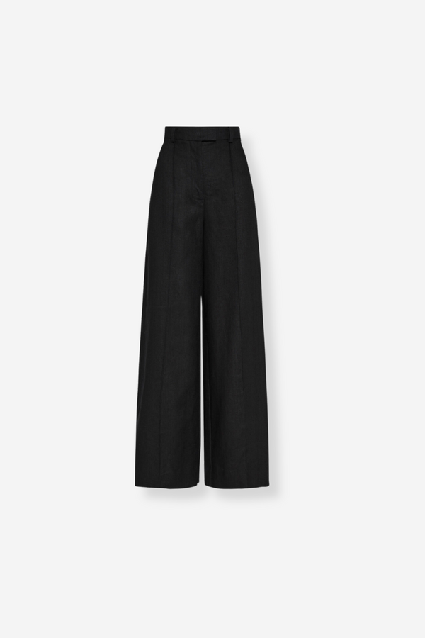 Friends With Frank Wide Leg Trousers - Black